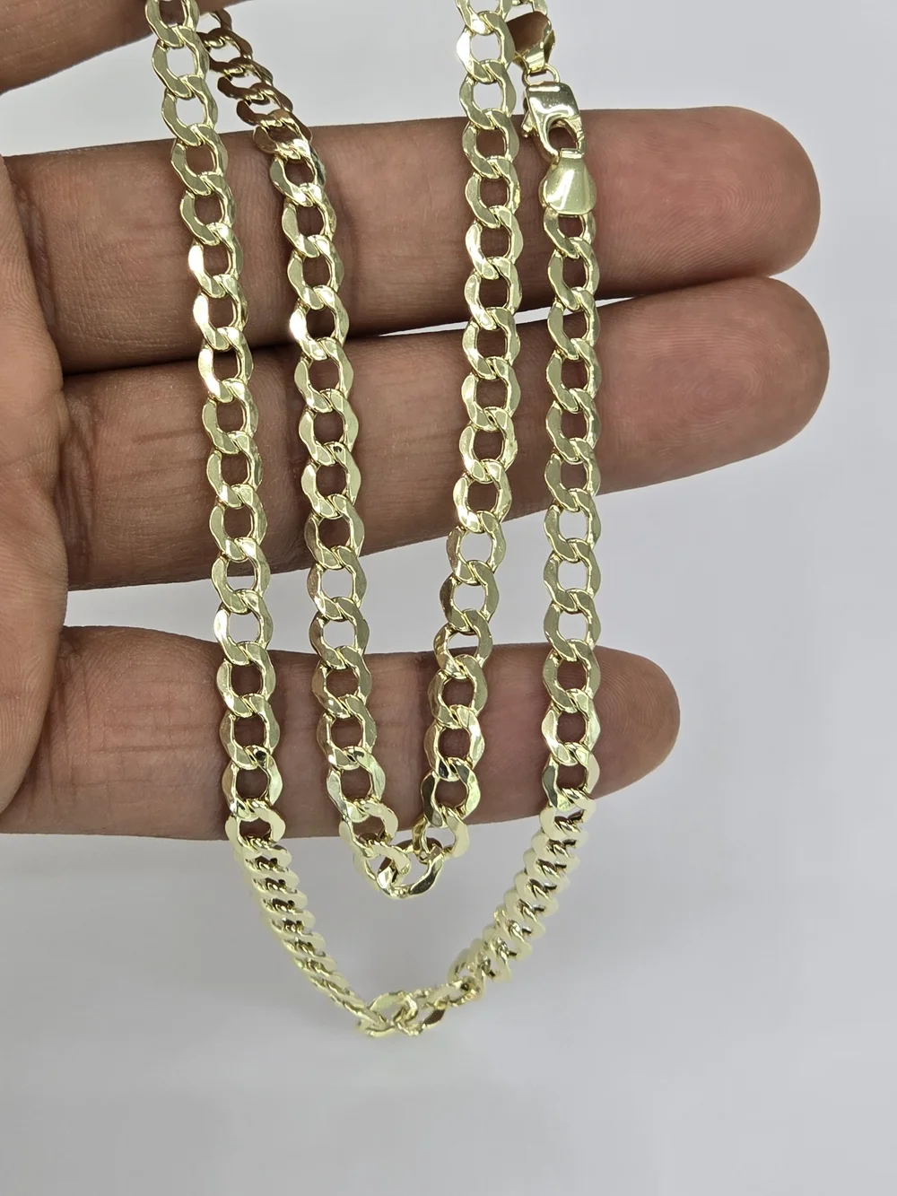 10k Real Gold Cuban Curb Chain 5.6 Mm 24 Inches